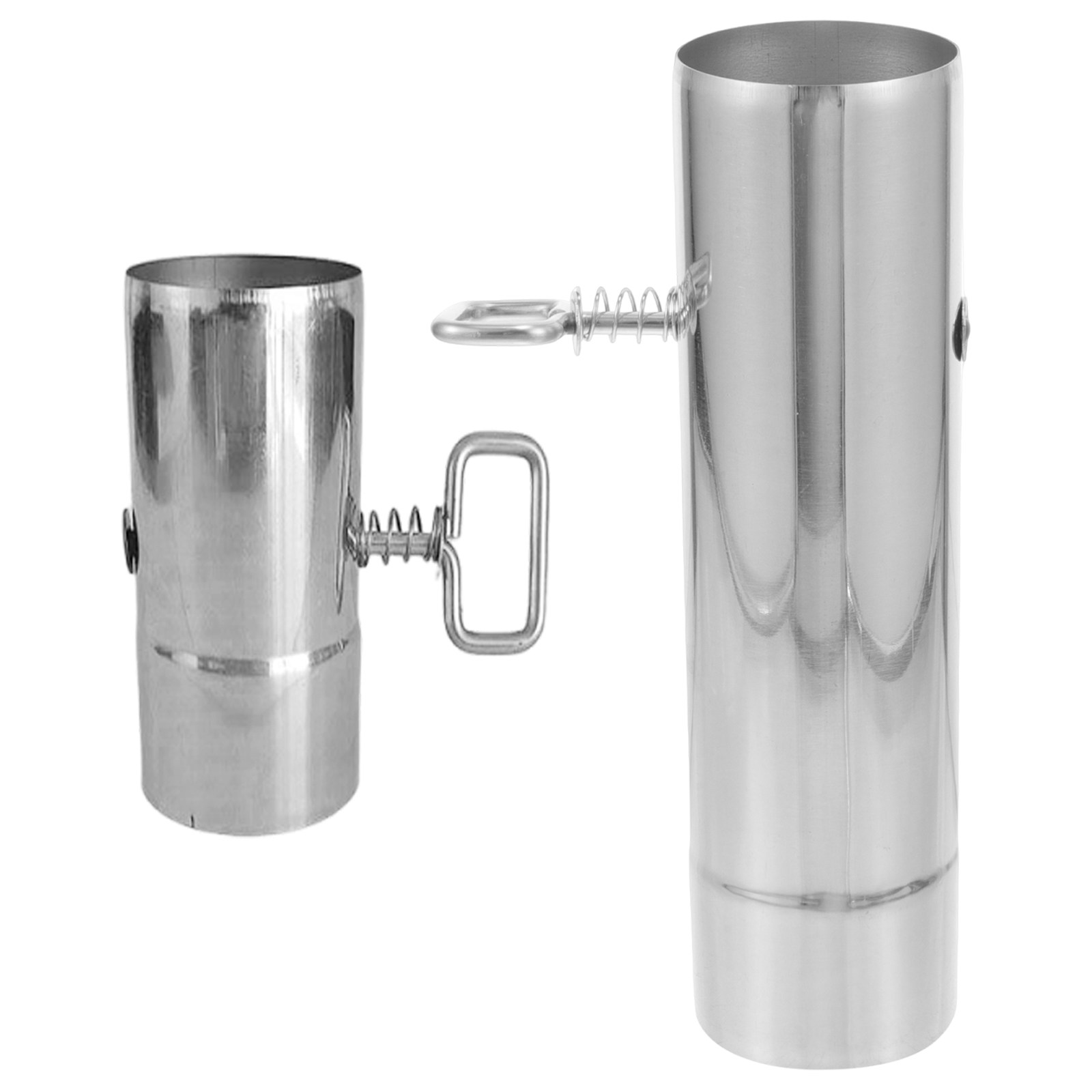 Outdoor Camping Fireplace - 2Pcs Tent Stove Pipe with Damper