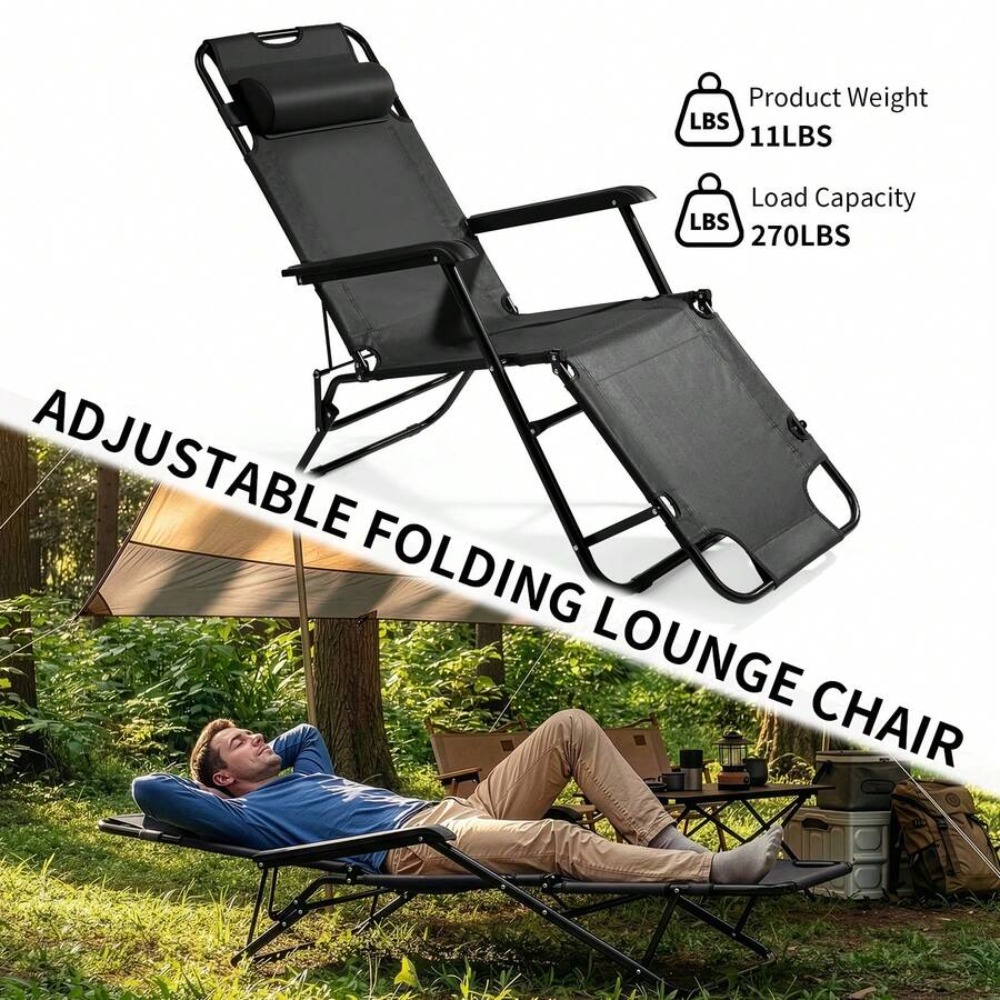 Heavy Duty Portable Camping Ch - Outdoor Camping Recliner Chairs recension och pris