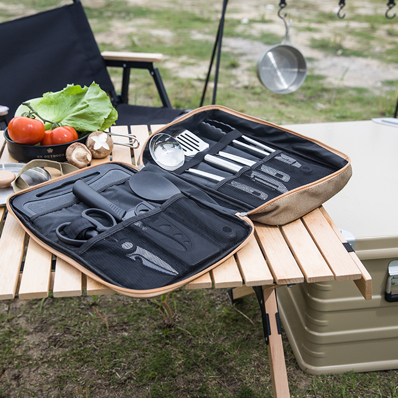 8pcs Camping Kitchen Cookware  - Outdoor Camping Kitchen Table recension och pris