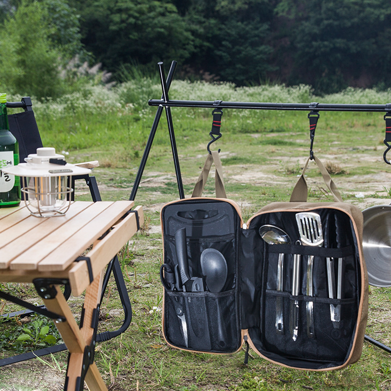 8pcs Camping Kitchen Cookware  - Outdoor Camping Kitchen Table recension och pris