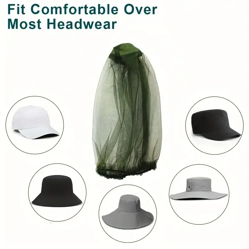 Anti Mosquito Cover Hat Net Co - Outdoor Camping Mosquito Net recension och pris