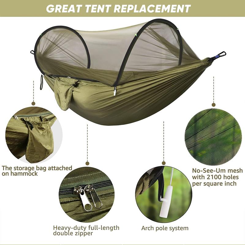 Outdoor Camping Hammock With M - Outdoor Camping Mosquito Net recension och pris