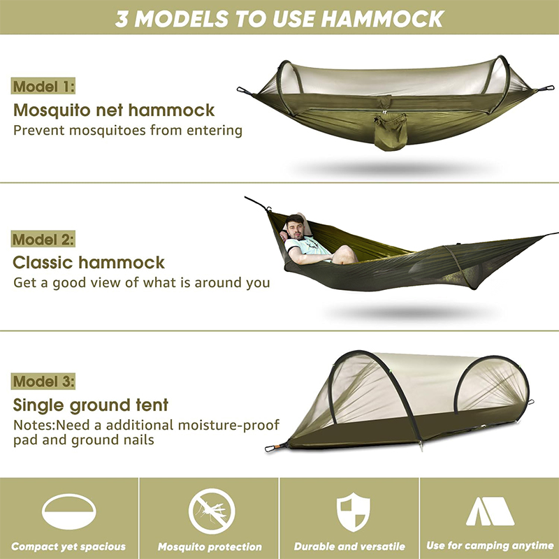 Outdoor Camping Hammock With M - Outdoor Camping Mosquito Net recension och pris