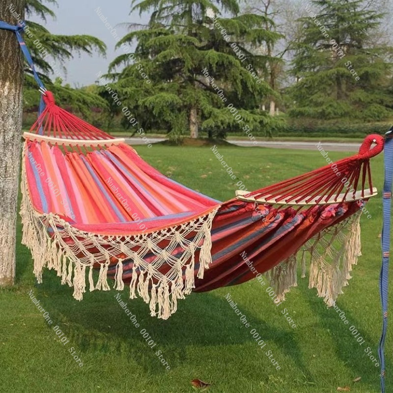 Canvas Double Hammock with Tas - Outdoor Camping Hammock Chair recension och pris