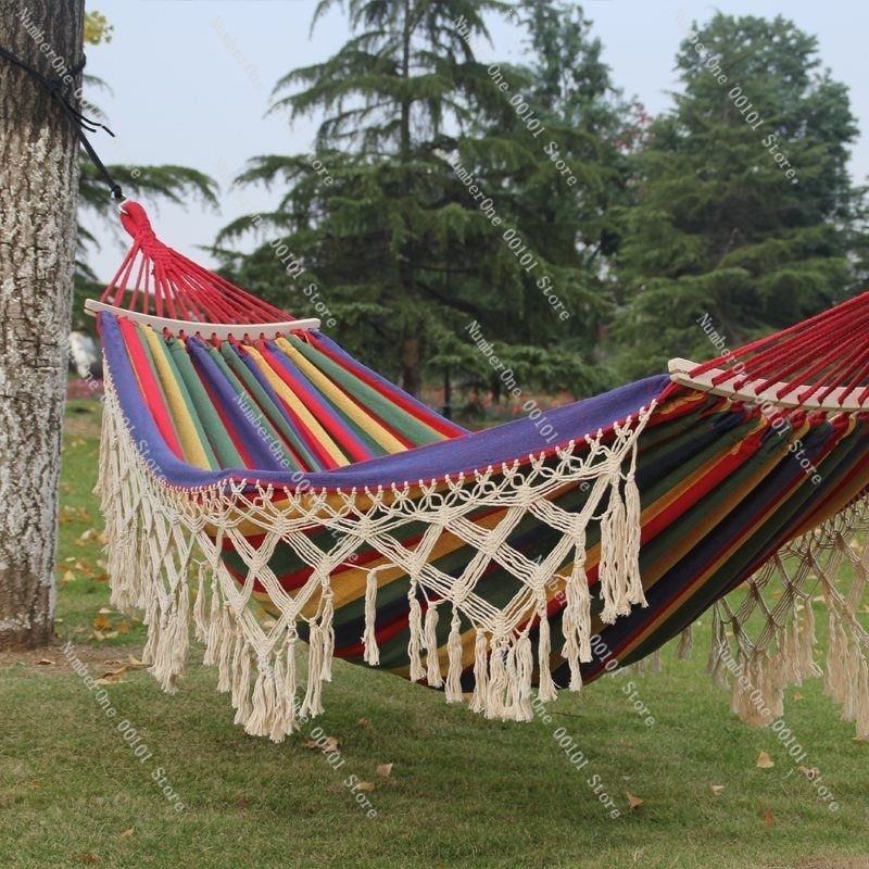 Canvas Double Hammock with Tas - Outdoor Camping Hammock Chair recension och pris
