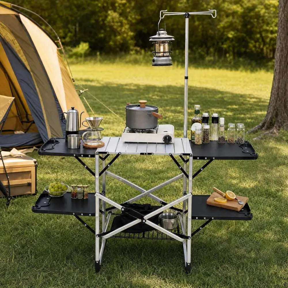 Portable Outdoor Kitchen Table - Outdoor Camping Kitchen Table recension och pris