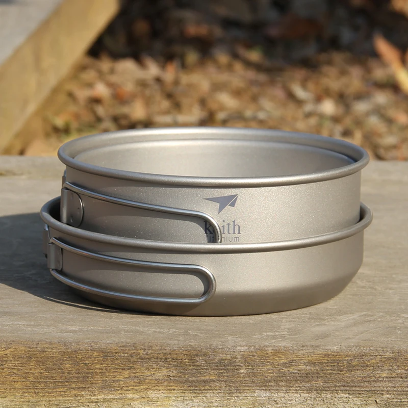 Keith 3PCS Titanium Cookware P - Outdoor Camping Kitchen Table recension och pris