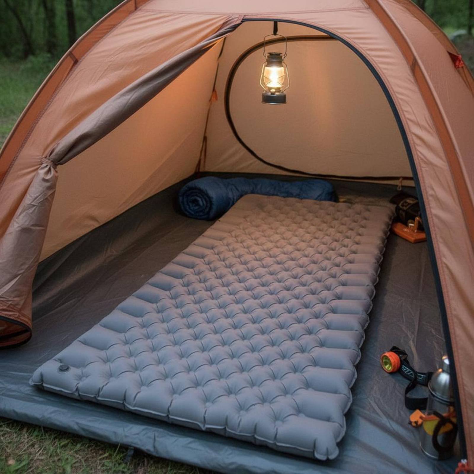 Inflatable Camping Mat Nylon T - Outdoor Camping Mat Waterproof recension och pris
