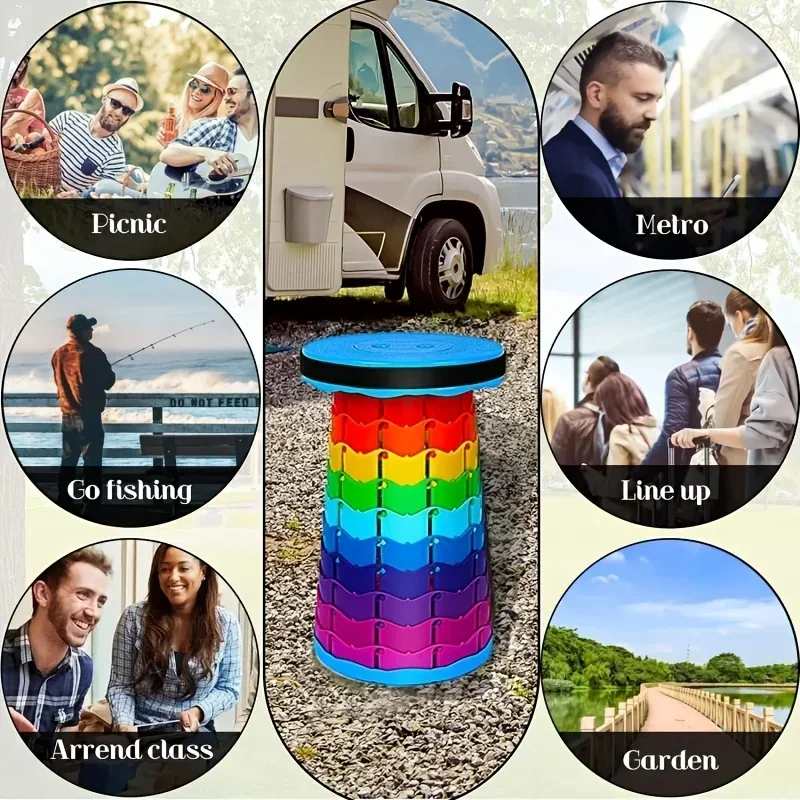 Rainbow Telescopic Camping Sto - Outdoor Camping Hammock Chair recension och pris