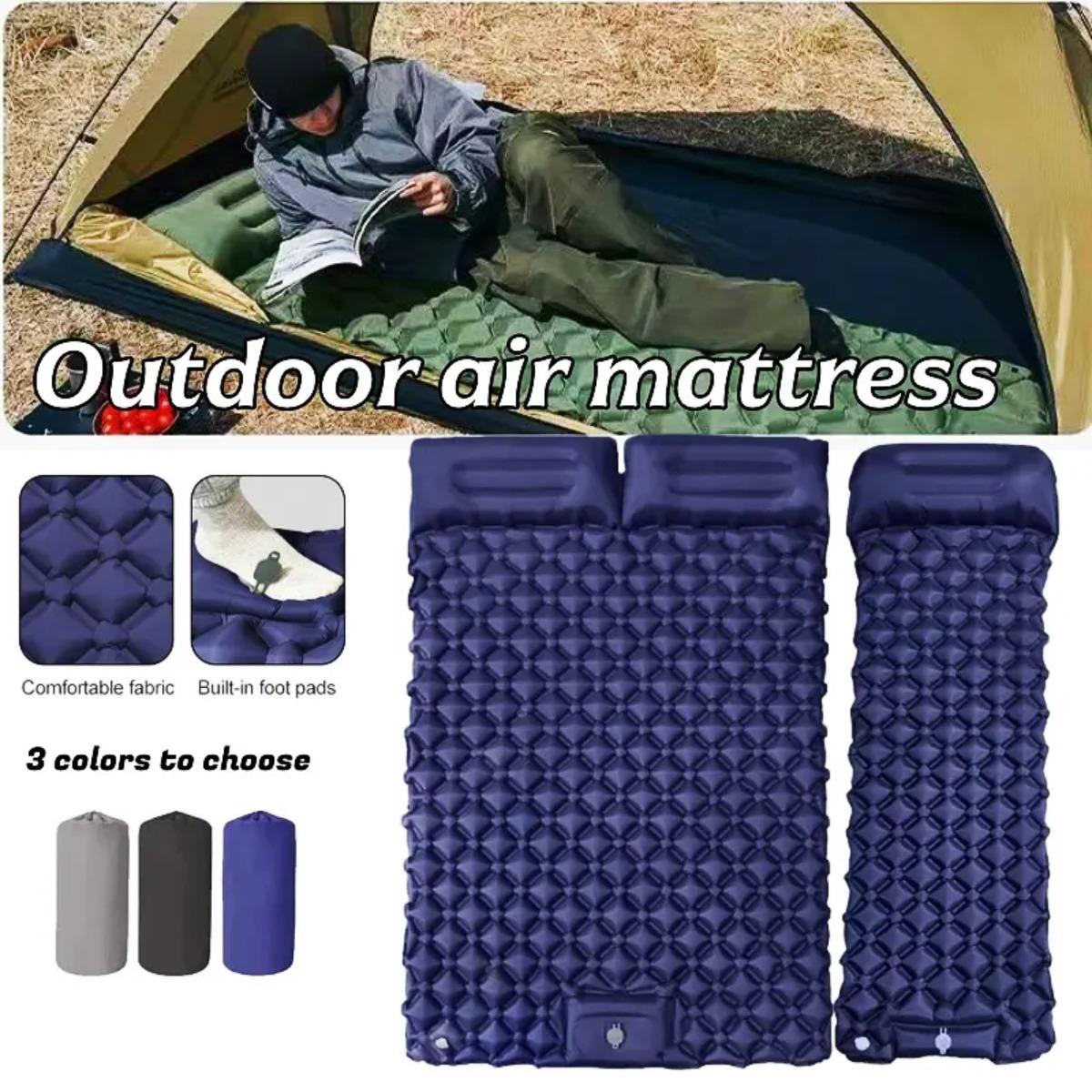 Single & Double Inflatable Air - Outdoor Camping Mat Waterproof recension och pris
