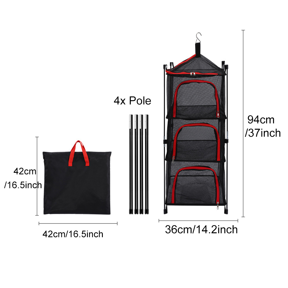 Camping Storage Drying Net 3 L - Outdoor Camping Cooking Equipment recension och pris