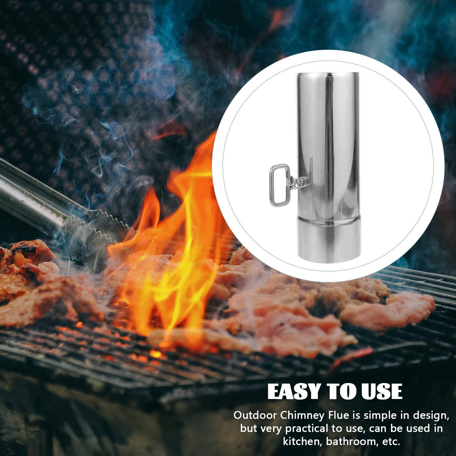 Flexible Metal Outdoor Chimney - Outdoor Camping Fireplace recension och pris