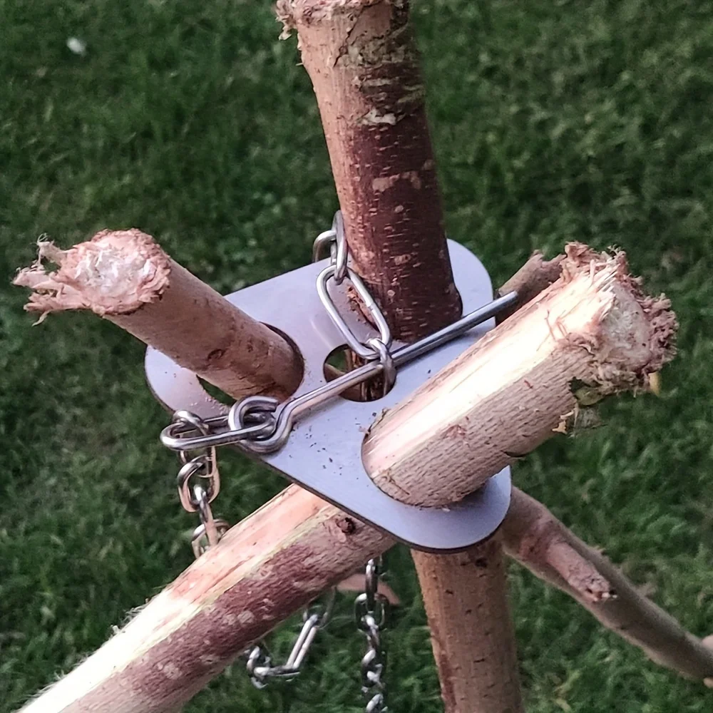 Stainless Steel Camping Tripod - Outdoor Camping Kitchen Table recension och pris