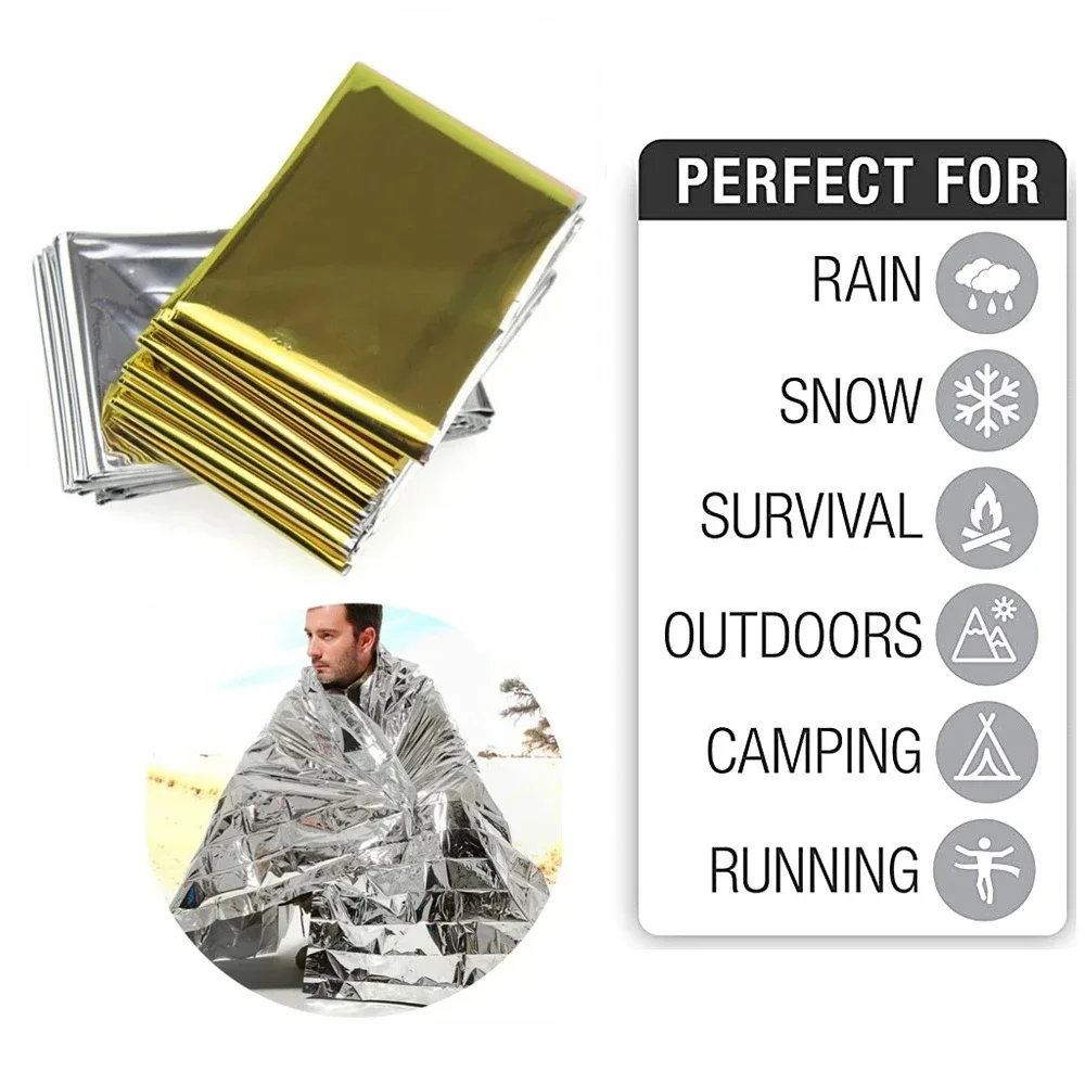 5Pcs Emergency Thermal Blanket - Outdoor Camping Mat Waterproof recension och pris
