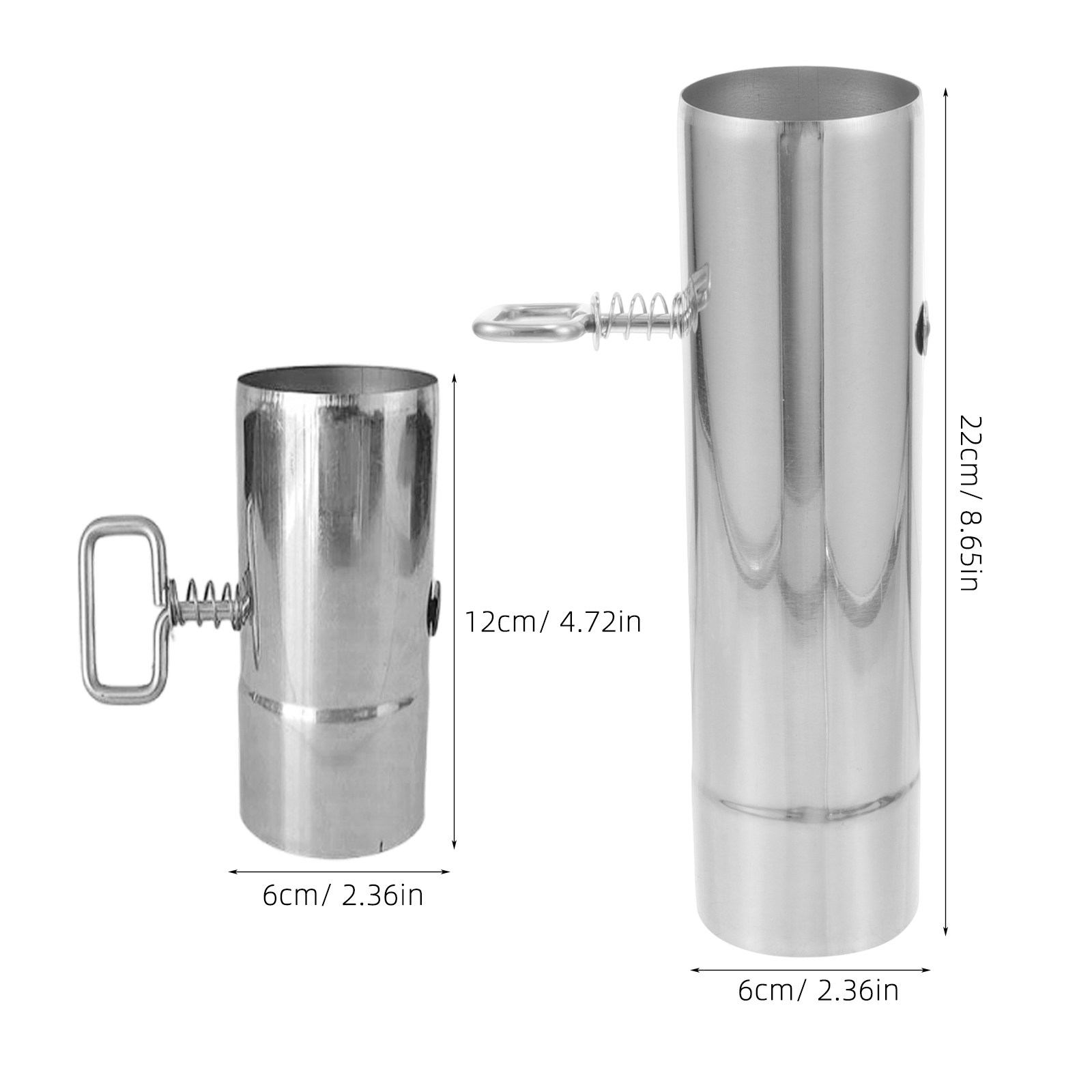 2Pcs Tent Stove Pipe with Damp - Outdoor Camping Fireplace recension och pris
