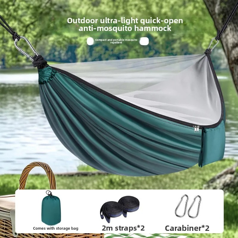 Lightweight Camping Hammock Wi - Outdoor Camping Mosquito Net recension och pris