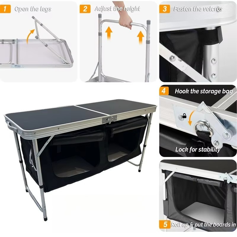 Portable aluminum alloy foldin - Outdoor Camping Kitchen Table recension och pris