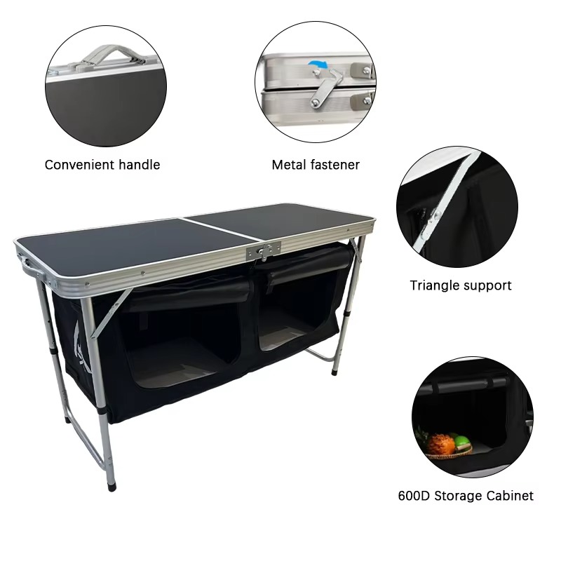 Portable aluminum alloy foldin - Outdoor Camping Kitchen Table recension och pris
