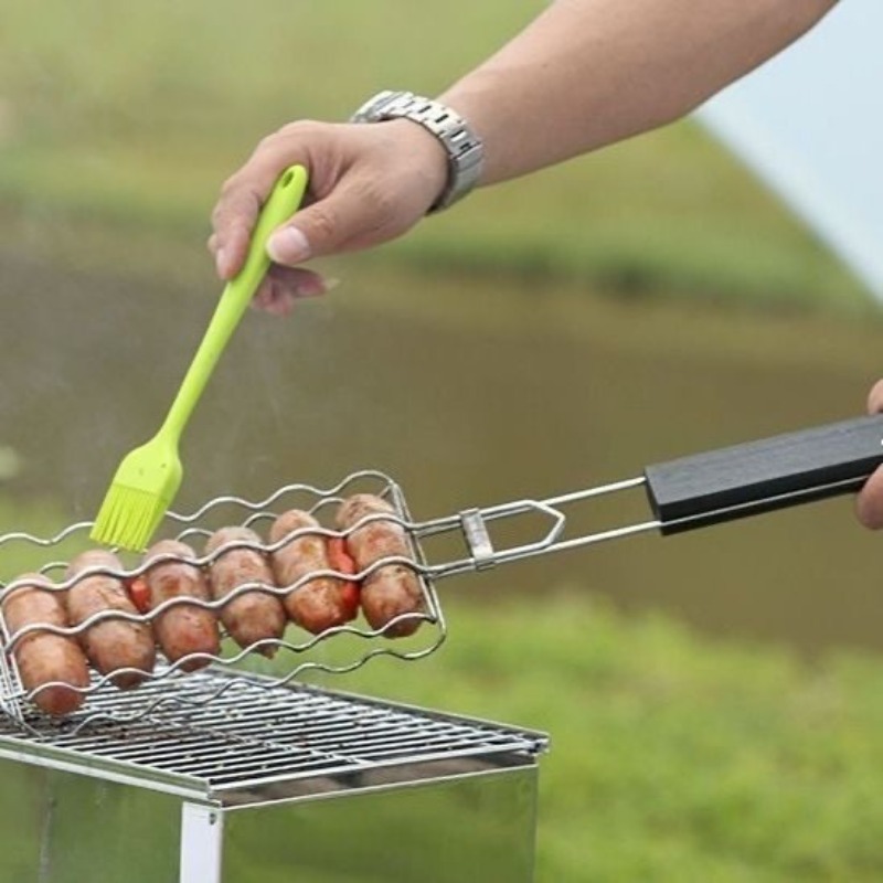 Portable Camping BBQ Grill Com - Outdoor Camping Cooking Equipment recension och pris