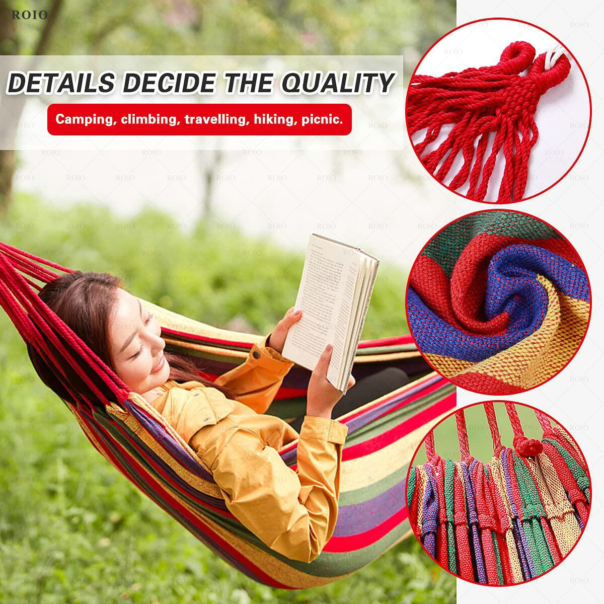Camping Hammock Thickened Dura - Outdoor Camping Hammock Chair recension och pris