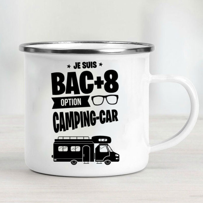 Camping Car Enamel Mug Adventu - Outdoor Camping Ideas recension och pris