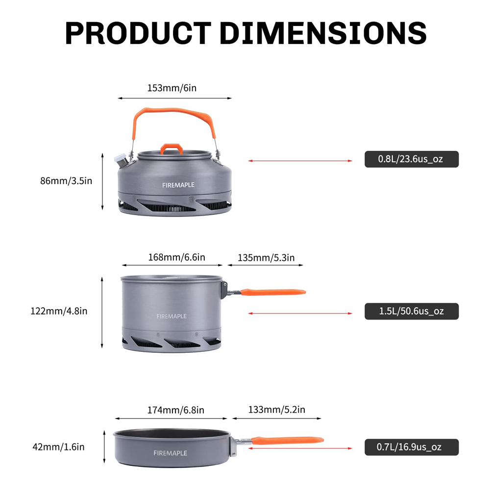Fire Maple Camping Cookware Ut - Outdoor Camping Kitchen Table recension och pris