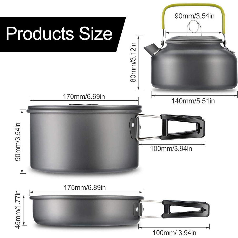 Outdoor Camping Cookware Set M - Outdoor Camping Cooking Equipment recension och pris