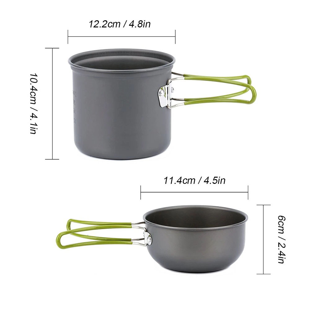 Camping Cookware Kit with Stov - Outdoor Camping Kitchen Table recension och pris