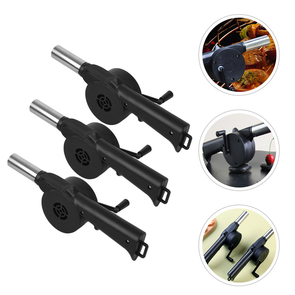 3Pcs Manual Hand Crank Fire Bl - Outdoor Camping Fireplace recension och pris